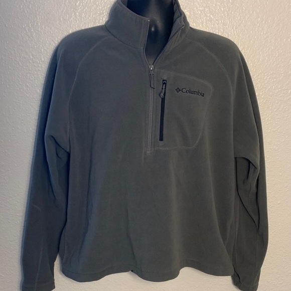 Columbia Other - Men’s Columbia XL Charcoal Fleece Half-Zip Pullover